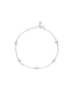 Bracelet AÉLYS en Argent 925/1000 avec Oxydes Serti Clos - AE-BR6OZ0225