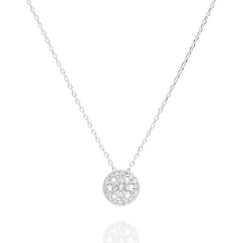 Collier ABELLION en Argent 925/1000 avec Oxydes Ronds - AE-C6OZ0358