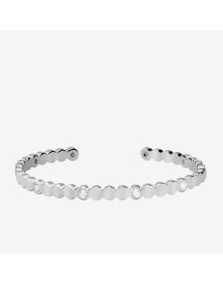 Bracelet Jonc BANGLE UP en Laiton Blanc et Oxydes - BUP20-LMZ-BAO01