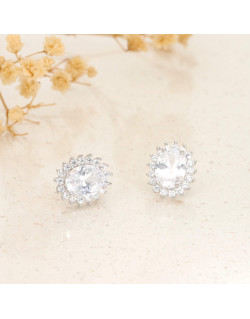 Boucles d'oreilles AÉLYS en Argent 925/1000 avec Oxydes - AE-B6OZ0521