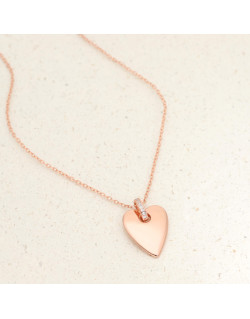 Collier Cœur ROSEGOLD en Argent 925/1000 Rose avec Oxydes - AE-C6OZ0370