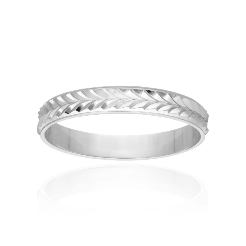 Alliance Martelée AÉLYS en Argent 925/1000 - 3 mm - AE-BA60102