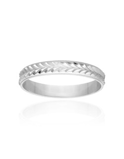 Alliance Martelée AÉLYS en Argent 925/1000 - 3 mm - AE-BA60102