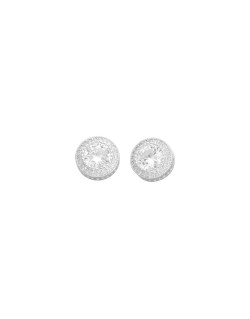 Boucles d'oreilles AÉLYS en Argent 925/1000 avec Oxydes Blancs - AE-B6OZ0535