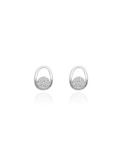 Boucles d'oreilles AÉLYS en Argent 925/1000 et Oxydes - AE-B6OZ0536