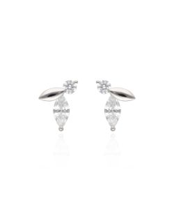 Boucles d'oreilles AÉLYS en Argent 925/1000 avec Oxydes Marquises - AE-B6OZ0561