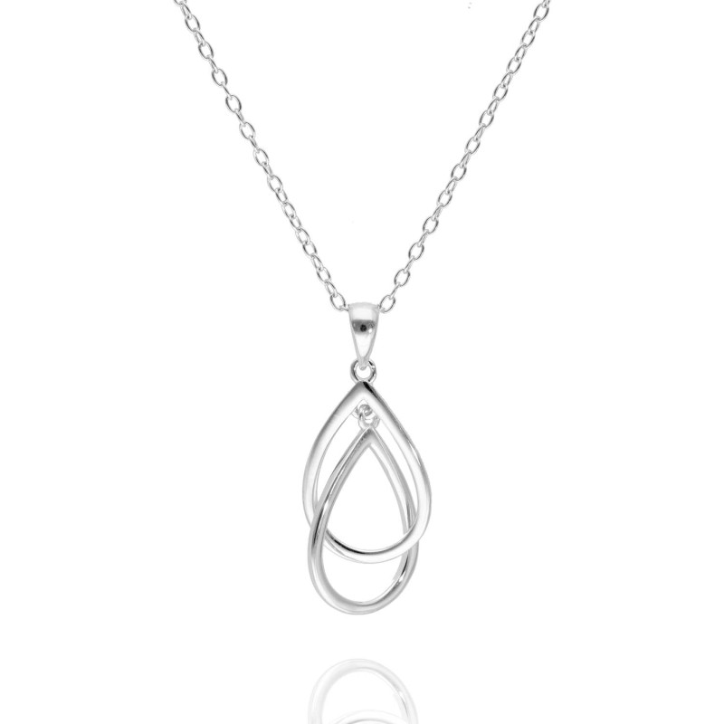 Collier Gouttes Entrelacés AÉLYS en Argent 925/1000 - AE-C60237