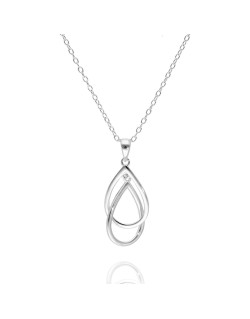 Collier Gouttes Entrelacés AÉLYS en Argent 925/1000 - AE-C60237