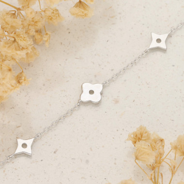 Bracelet Fleurs AÉLYS en Argent 925/1000 - AE-BR60223