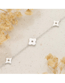 Bracelet Fleurs AÉLYS en Argent 925/1000 - AE-BR60223