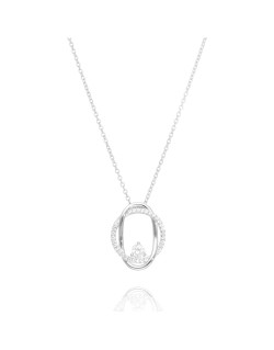 Collier COROA en Argent 925/1000 avec Oxydes - AE-C6OZ0388