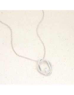 Collier COROA en Argent 925/1000 avec Oxydes - AE-C6OZ0388