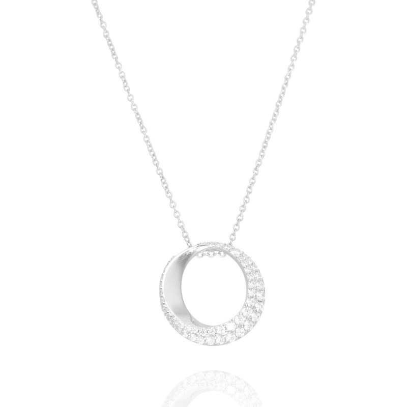 Collier COROA en Argent 925/1000 avec Oxydes - AE-C6OZ0390