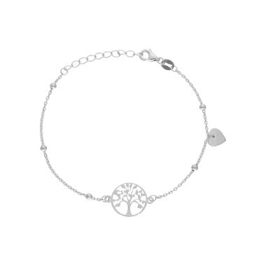 Bracelet Arbre de Vie AÉLYS en Argent 925/1000 avec Charm Cœur  - AE-BR60228