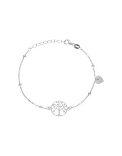 Bracelet Arbre de Vie AÉLYS en Argent 925/1000 avec Charm Cœur  - AE-BR60228