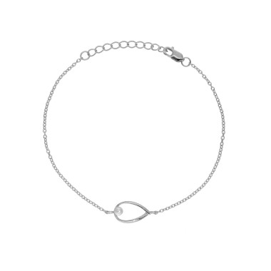 Bracelet Goutte AÉLYS en Argent 925/1000 avec Perle - AE-BR6PL0020