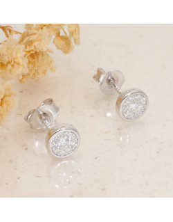 Boucles d'oreilles AÉLYS en Argent 925/1000 avec Oxydes - AE-B6OZ0569