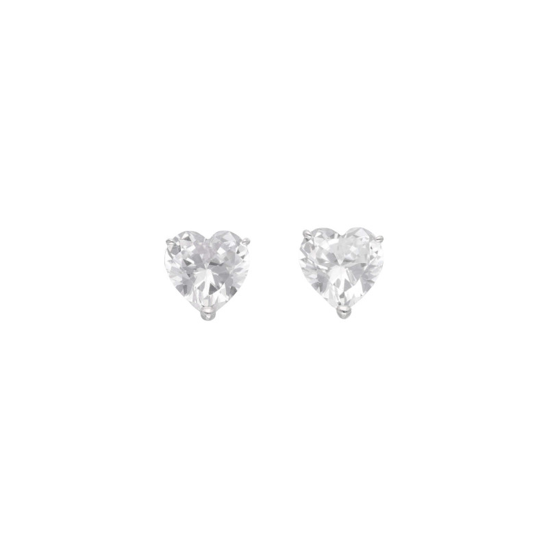 Boucles d'oreilles Cœur AÉLYS en Argent 925/1000 avec Oxydes  - AE-B6OZ0573