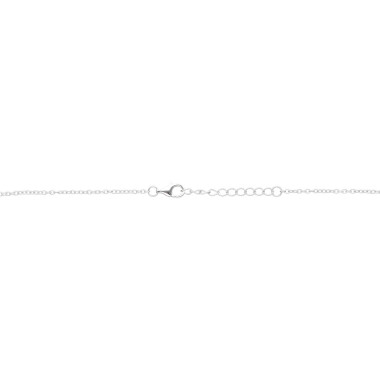 Collier Étoile LA PETITE PERLE en Argent 925/1000 avec Oxyde Bleu, Nacre et Perle Blanche - AE-C6OZ0392