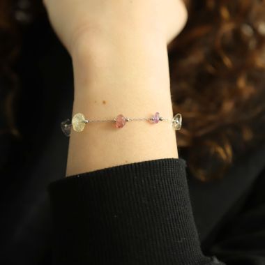 Bracelet ÉCLAT DE LUNE en Argent 925/1000 avec Pierres Naturelles - AE-BR60230