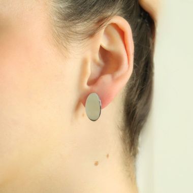 Boucles d'oreilles Ovale AÉLYS en Argent 925/1000 - AE-B60309