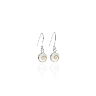 Boucles d'oreilles AÉLYS en Argent 925/1000 avec Œil de Sainte Lucie 0,8 cm - AE-B6OL0017