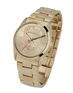Montre ZADIG & VOLTAIRE en Acier Doré avec Cadran Motif Tête de Mort - ZVT002