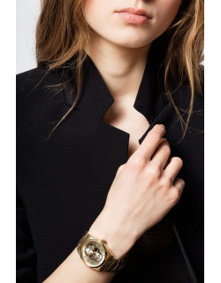 Montre ZADIG & VOLTAIRE en Acier Doré avec Cadran Motif Tête de Mort - ZVT002