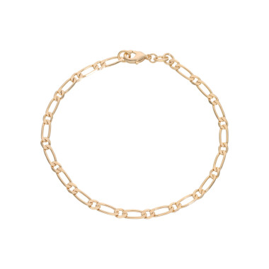 Bracelet AÉLYS en Plaqué Or Maille Alternée 1/1 - Largeur 3 mm - AE-BR50010