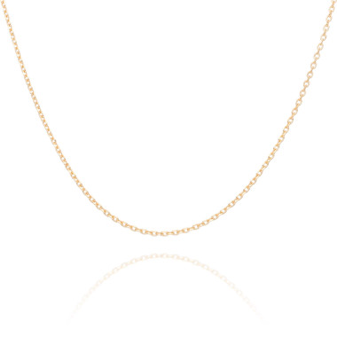 Chaîne AÉLYS en Plaqué Or Maille Forçat - Largeur 1,2 mm - AE-C50003