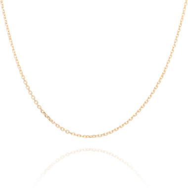 Chaîne AÉLYS en Plaqué Or Maille Forçat - Largeur 1,4 mm - AE-C50005