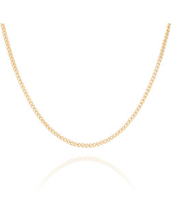 Chaîne AÉLYS en Plaqué Or Maille Gourmette - Largeur 2 mm - AE-C50010