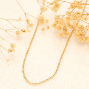 Chaîne AÉLYS en Plaqué Or Maille Gourmette - Largeur 2 mm - AE-C50010