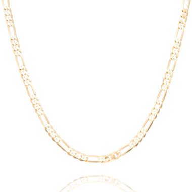 Chaîne AÉLYS en Plaqué Or Maille Alternée 1/3 - Largeur 3 mm - 50 cm -AE-C50015