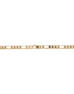Chaîne AÉLYS en Plaqué Or Maille Alternée 1/3 - Largeur 7 mm - AE-C50017