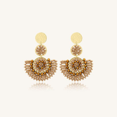Boucles d'oreilles CANCUN - SANTIBE Champagne