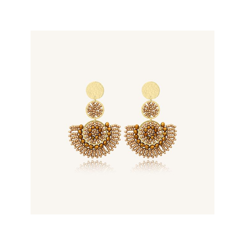 Boucles d'oreilles CANCUN - SANTIBE Champagne