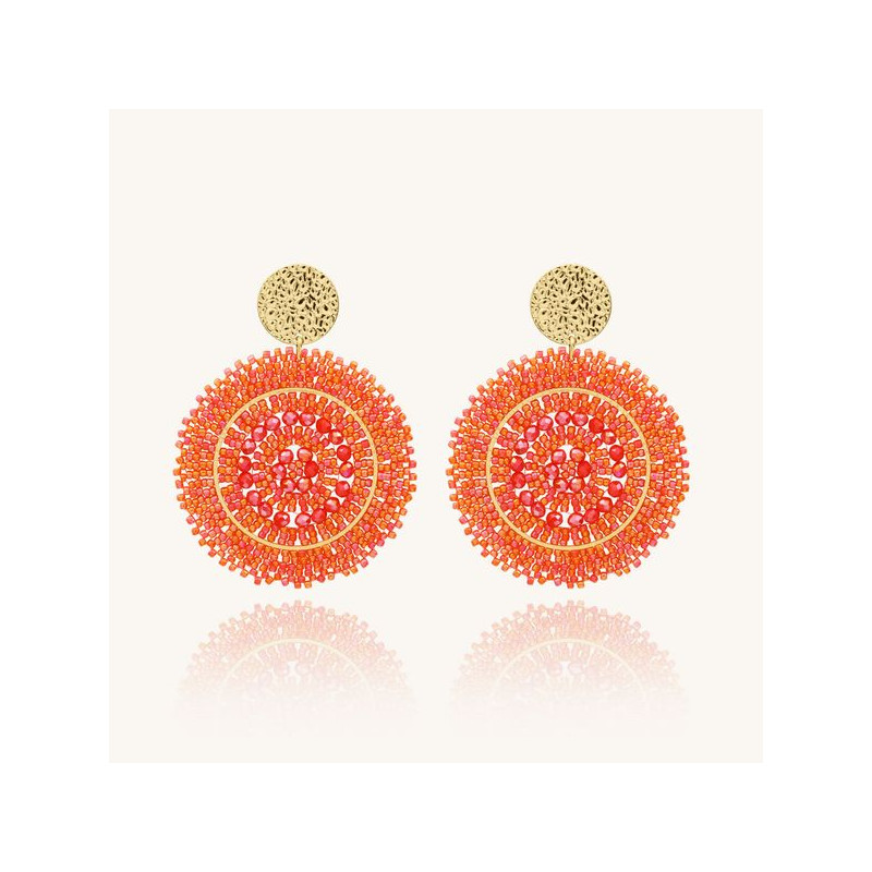 Boucles d'oreilles ESPAGNOLA - SANTIBE Corail