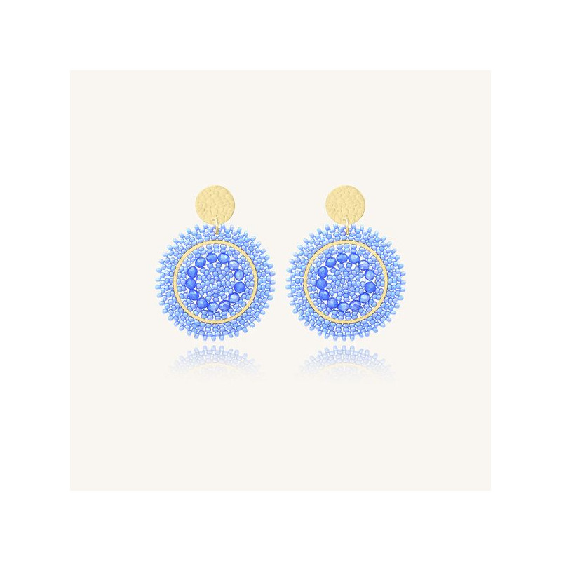 Boucles d'oreilles MINI ESPAGNOLA - SANTIBE Lilas