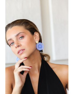 Boucles d'oreilles MINI ESPAGNOLA - SANTIBE Lilas
