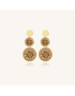 Boucles d'oreilles SANTIAGO - SANTIBE Champagne