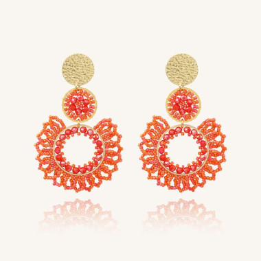 Boucles d'oreilles TANGO - SANTIBE Corail