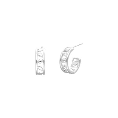 Boucles d'oreilles Demi-Créoles ETIKA en Acier  - AE-B70161