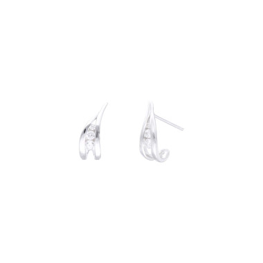 Boucles d'oreilles AÉLYS en Argent 925/1000 avec Oxydes - AE-B6OZ0605