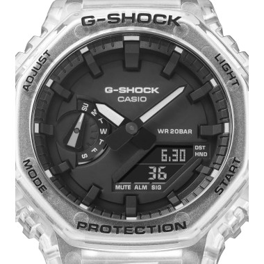 Montre G-SHOCK Homme Bracelet Résine Transparent - GA-2100SKE-7AER
