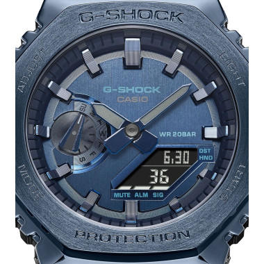 Montre G-SHOCK Homme Bracelet Résine Bleu - GM-2100N-2AER