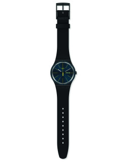 Montre SWATCH - BLACK RAILS Unisex Bracelet Noir - SUOB731