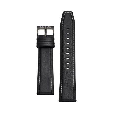 Coffret Montre Connectée LOTUS Homme 2 Bracelets Acier Noir et Cuir Noir - 50011/A