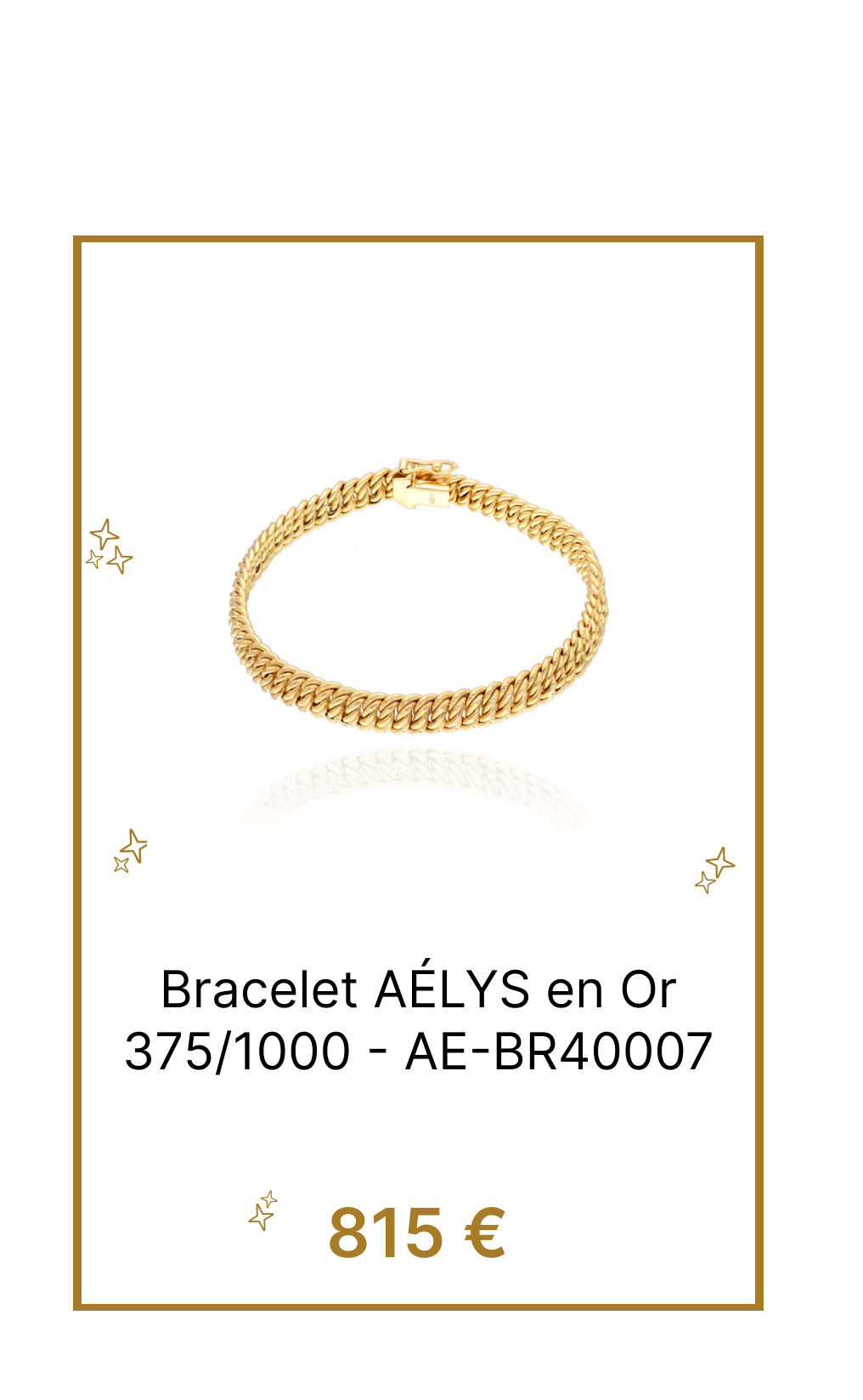 Bracelet AÉLYS en Or 375/1000 - AE-BR40007