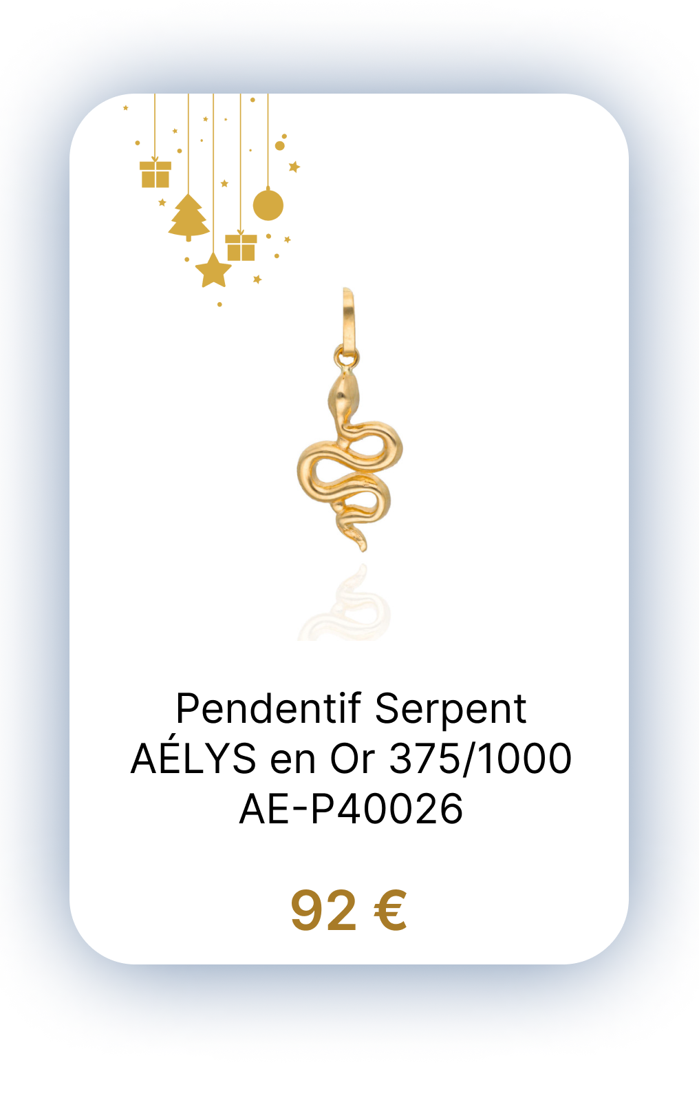 Pendentif Serpent AÉLYS en Or 375-1000 - AE-P40026.png